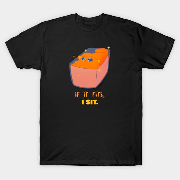 If it fits, i sit funny cats T-Shirt by AA